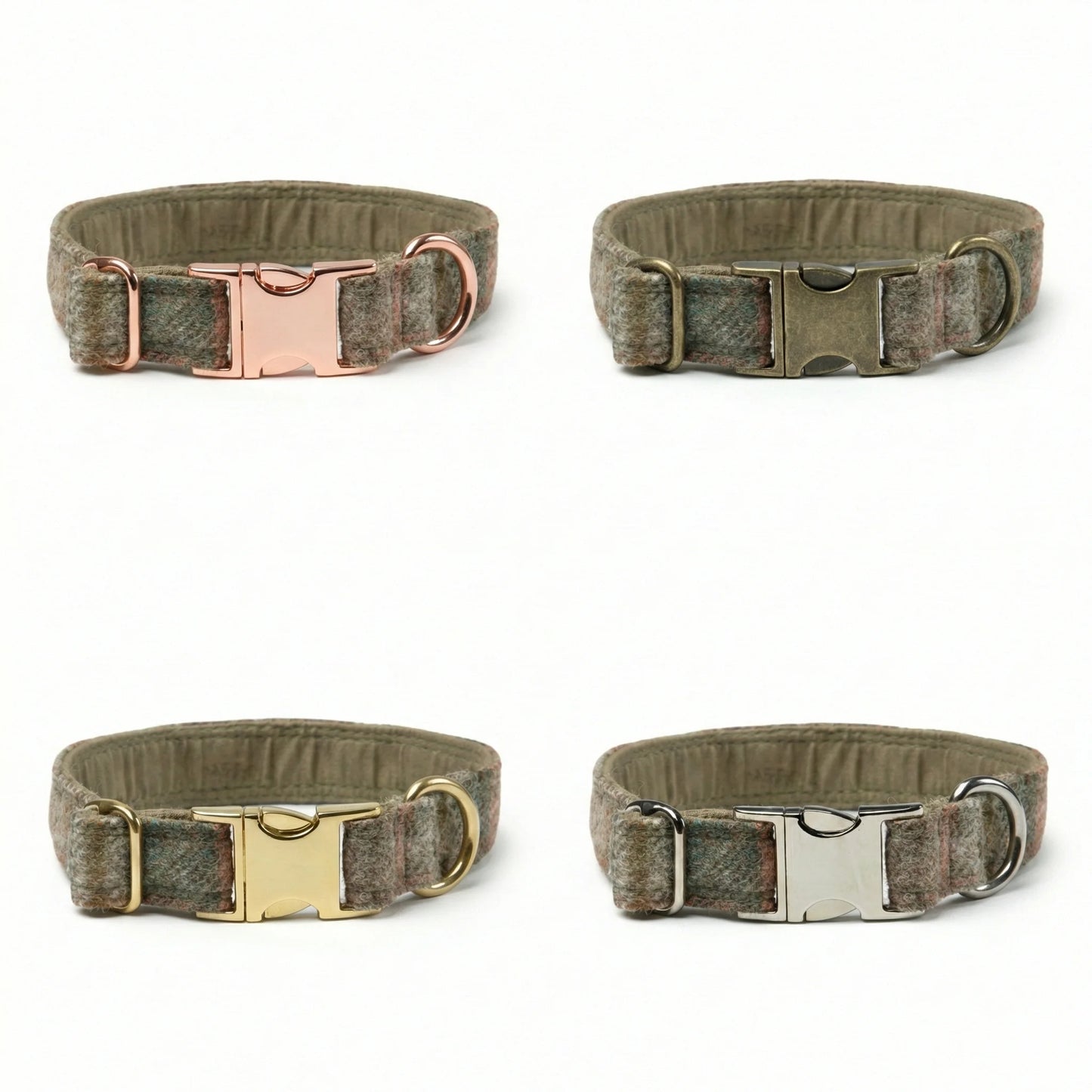 Abraham Moon Glen Coe Terracotta Luxury Dog Collar
