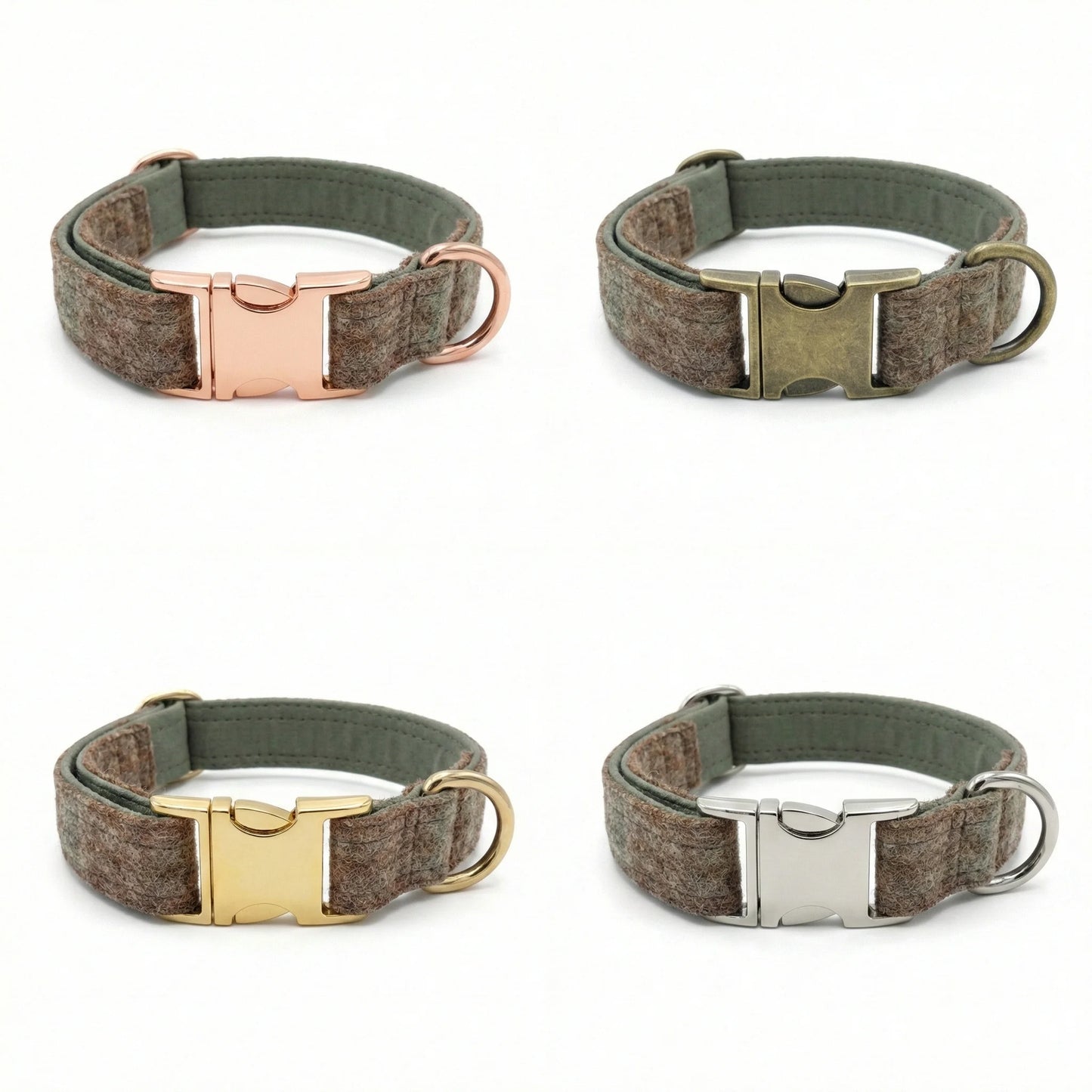 Abraham Moon Ingleton Natural Luxury Dog Collar