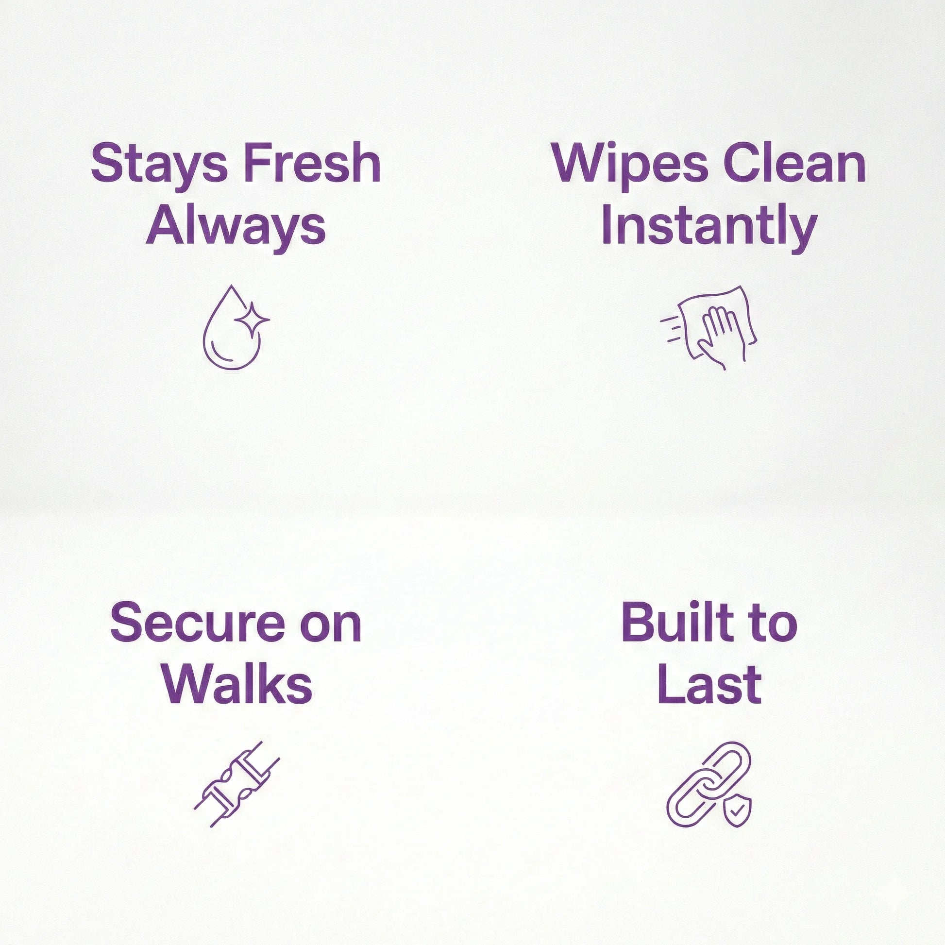 Amethyst Waterproof Biothane Metal Clasp Dog Collar - Collared Creatures LTD