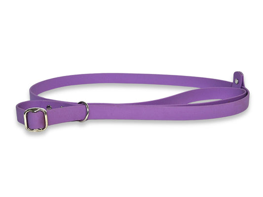 Amethyst Biothane dog slip lead, handmade in the UK, waterproof and durable