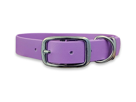 Amethyst waterproof Biothane dog collar – odour-free, flexible and perfect for outdoor dogs – by Collared Creatures