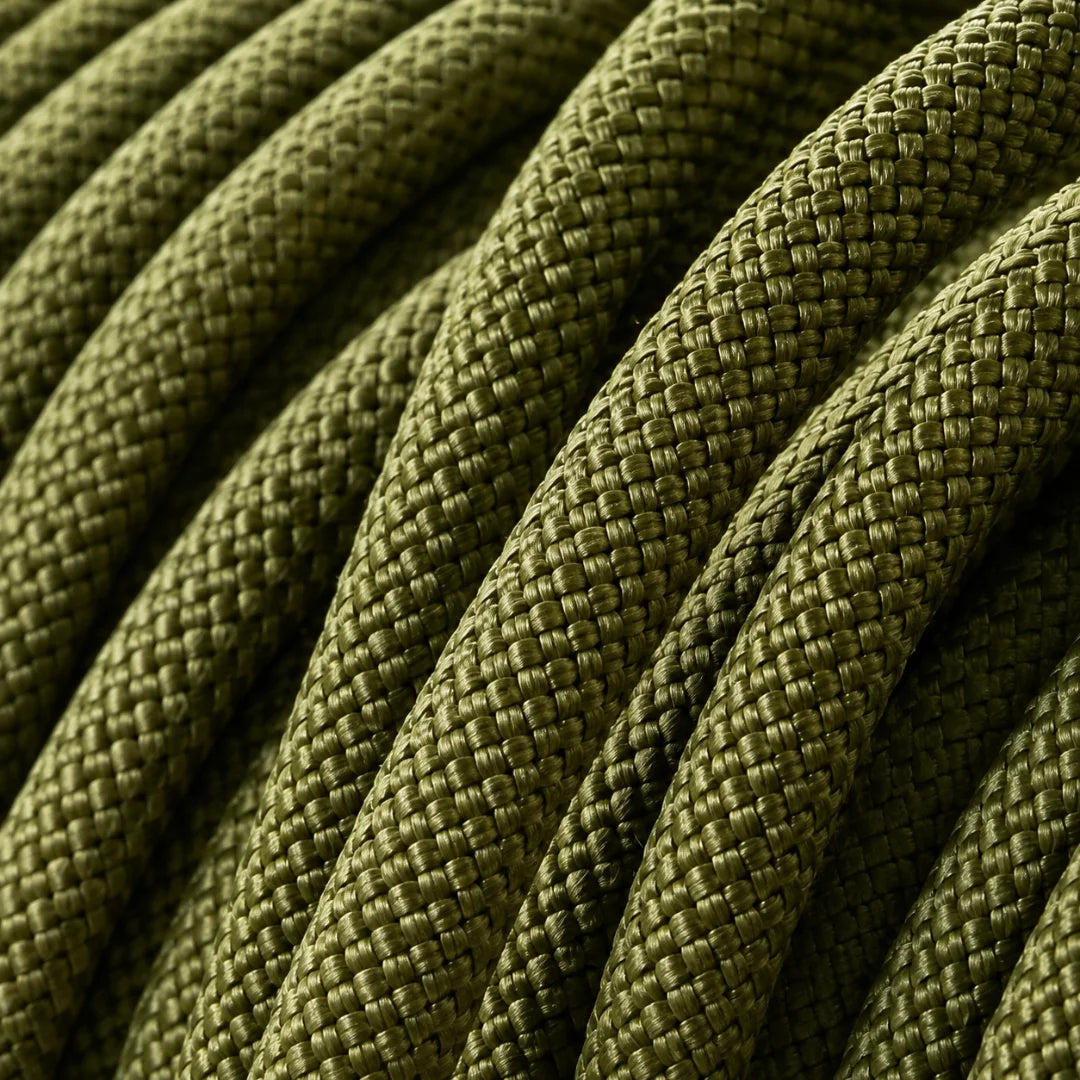 Army Green Handmade Rope Slip or Clip Lead