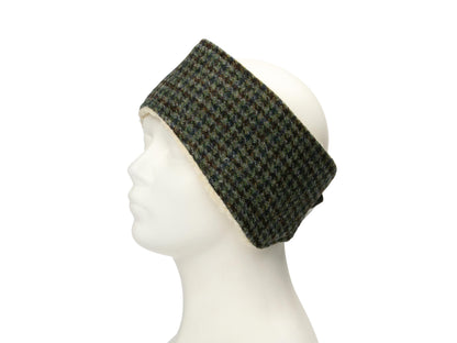 Autumn houndstooth Harris Tweed ladies headband