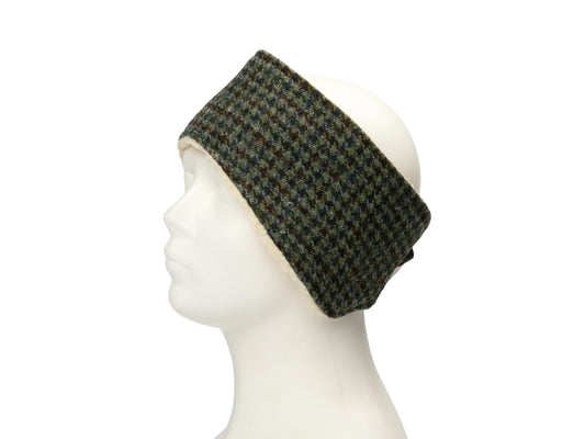 Autumn houndstooth Harris Tweed ladies headband