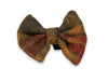 Autumnal Check Luxury Harris Tweed Dog Bow Tie