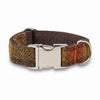 Herbstliche Check Luxus Harris Tweed Hundehalsband