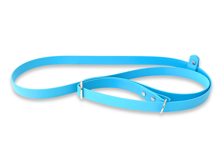 Baby Blue waterproof Biothane dog slip lead, non-stretch and wipe-clean for daily use