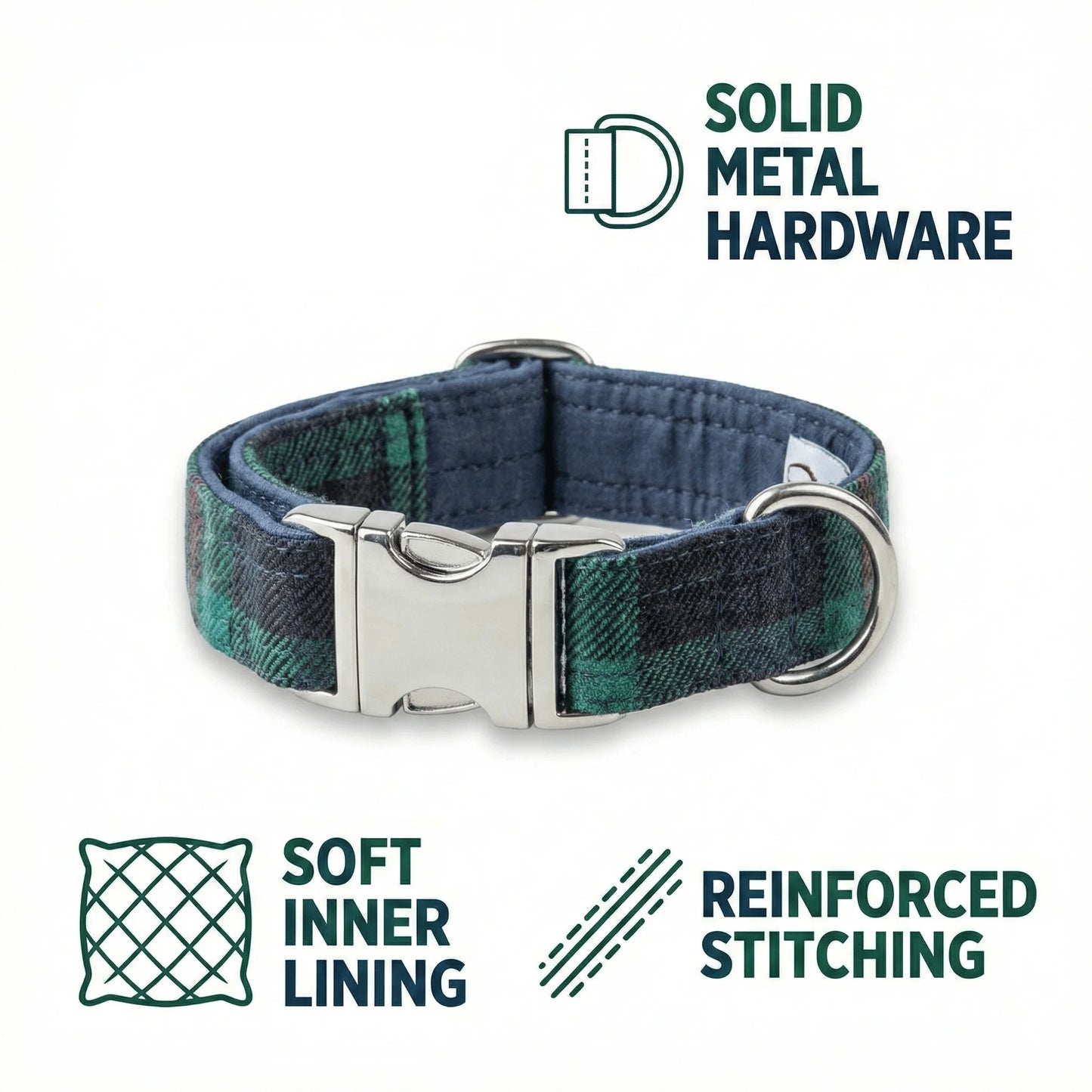 Baird Modern Tartan Dog Collar