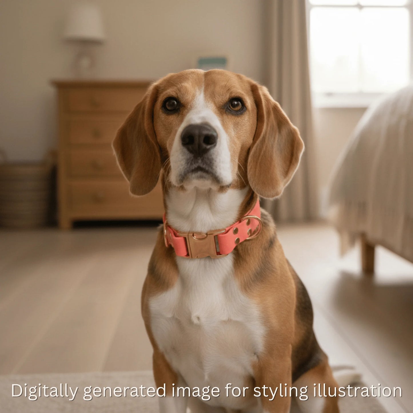 Coral Waterproof Biothane Metal Clasp Dog Collar