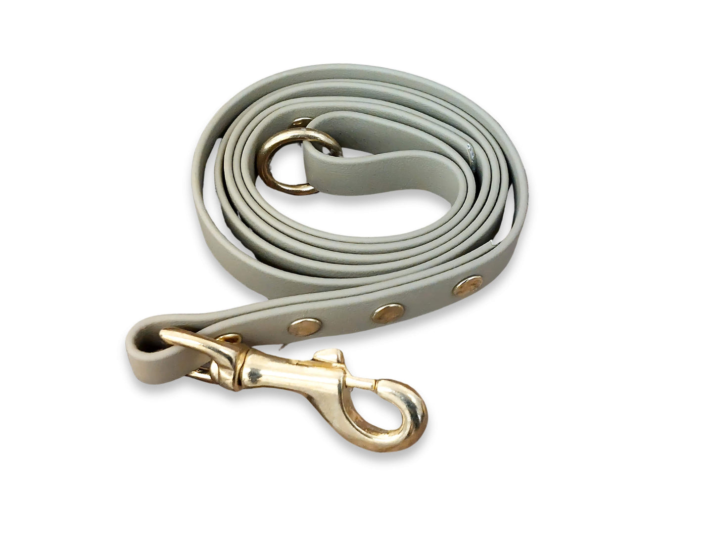 Beige Biothane Dog Clip Lead – Durable, Waterproof & Wipe-Clean Design
