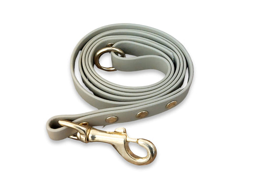 Beige Biothane Dog Clip Lead – Durable, Waterproof & Wipe-Clean Design