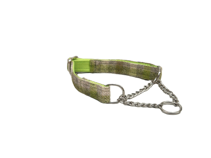 Abraham Moon Bibury-Lichen Martingale / Half Choke Luxury Dog Collar
