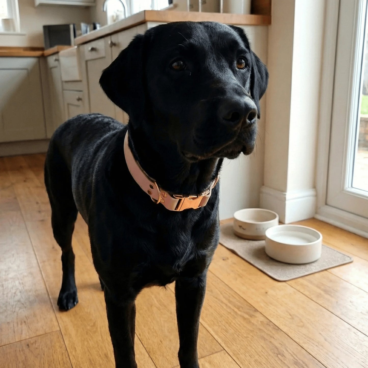 Pastel Pink Waterproof Biothane Metal Clasp Dog Collar