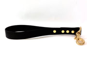 Black Waterproof Biothane Traffic Handle Handmade in Yorkshire