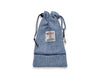 Blue Herringbone Harris Tweed Treat Bag With Built-In Poop Bag Dispenser