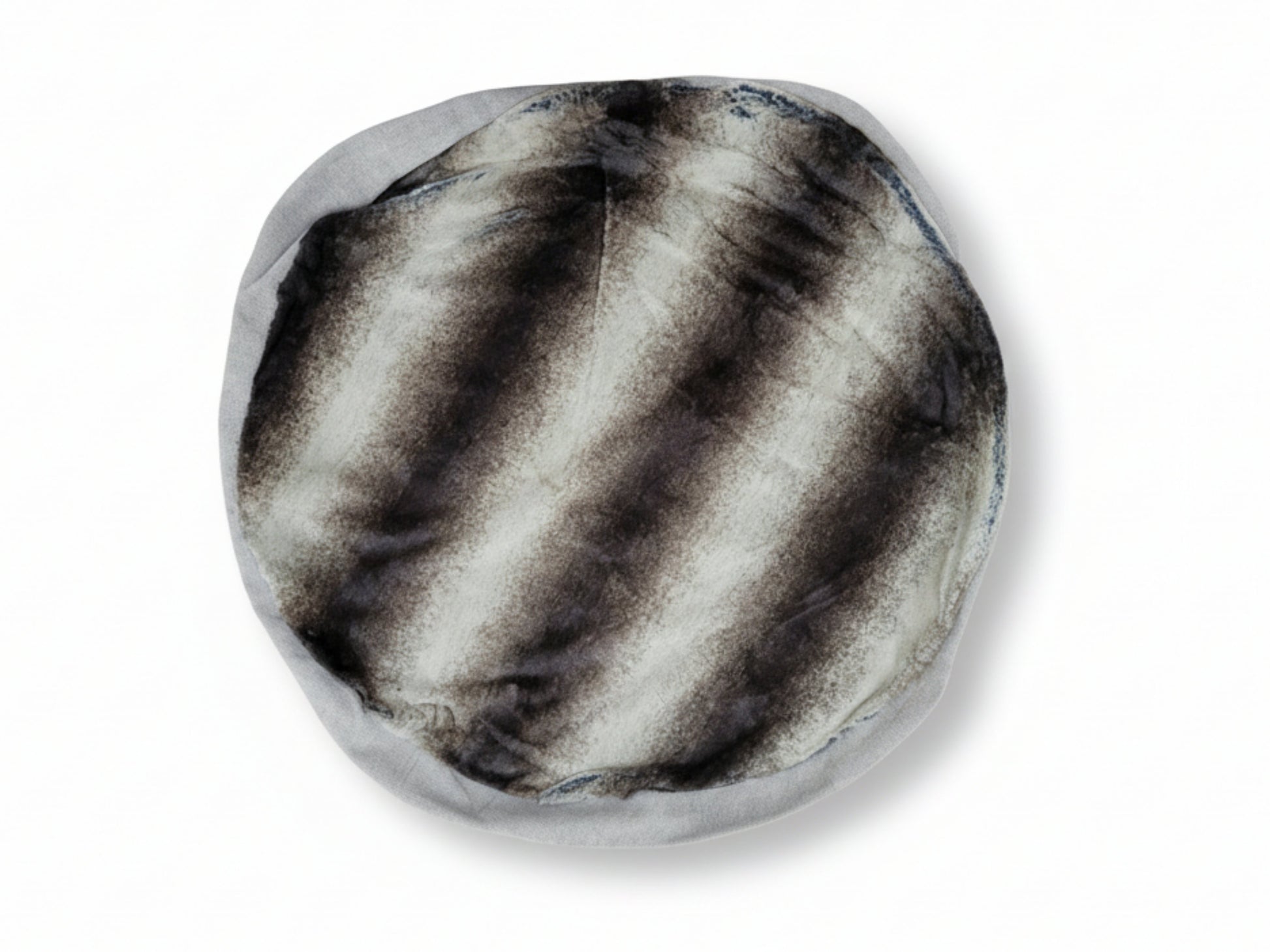 brown and beige fabric cover for deluxe cocoon bed foam base