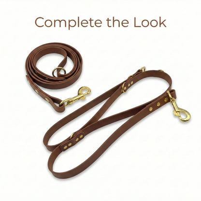 Dark Brown Waterproof Biothane Metal Clasp Dog Collar