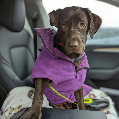 Magenta Perfectly Practical Dog Drying Coat - Collared Creatures LTD