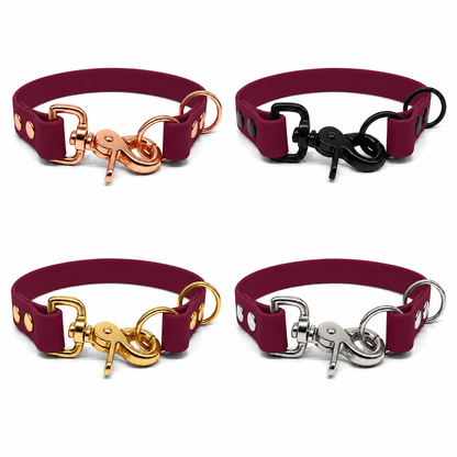 Wine Waterproof Biothane Slip Dog Collar