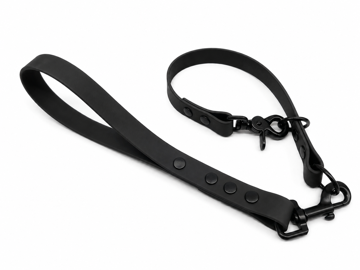 Black Waterproof Biothane Slip Dog Collar