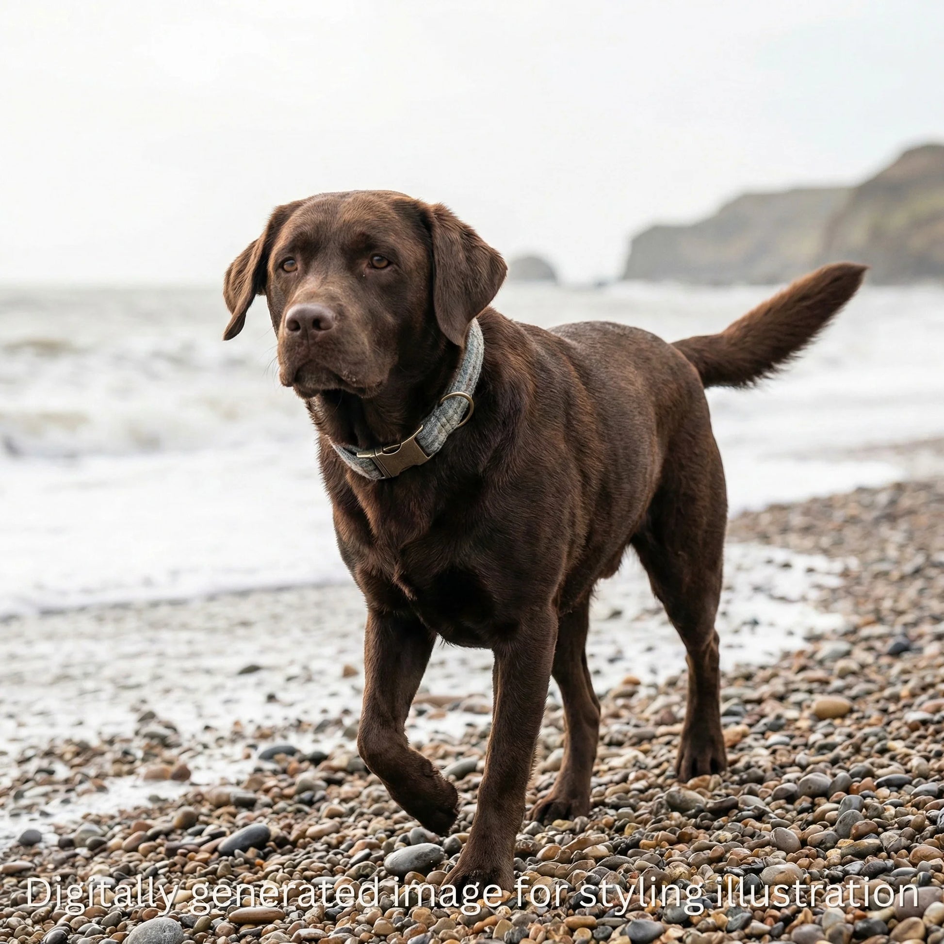 Abraham Moon Huntingtower Celestial Luxury Dog Collar - Collared Creatures LTD