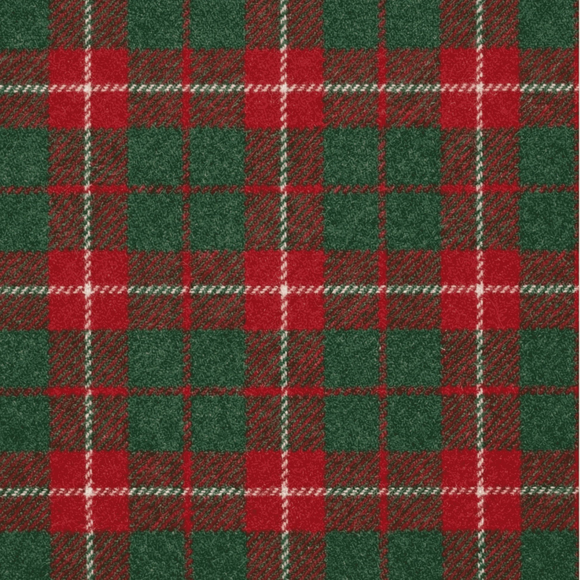 Plaid pattern with red and green squares