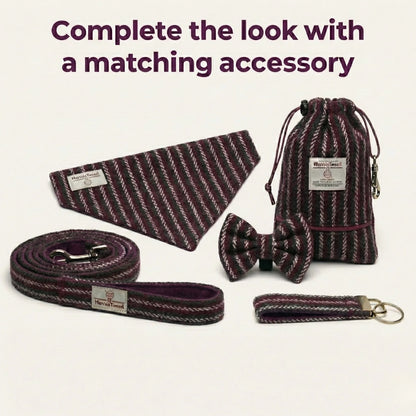 Weihnachten Multi Check Harris Tweed Hundehalsband