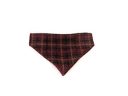 Abraham Balmoral Claret Red Luxury Dog bandana