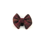 Abraham Balmoral Claret Red Luxury Dog bow tie