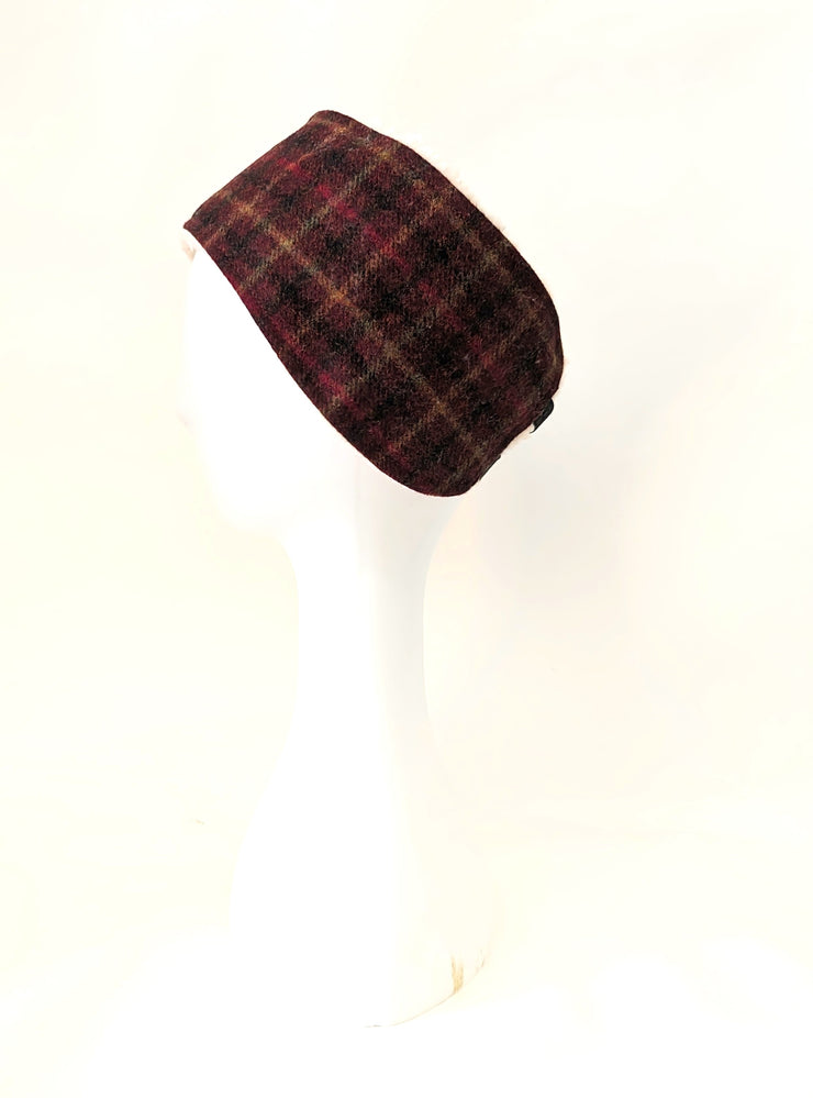 Abraham Balmoral Claret Red Luxury Headband