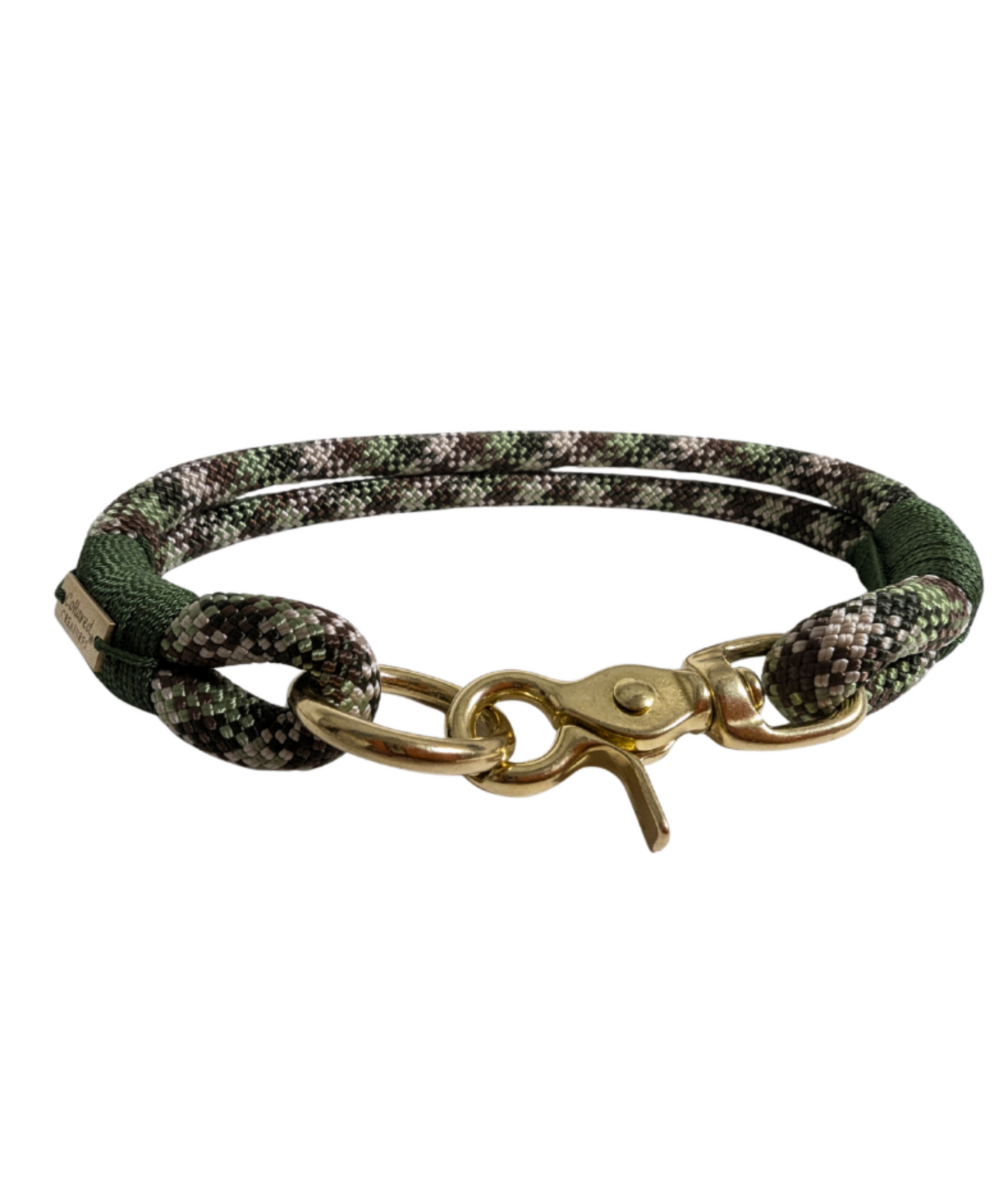 Camouflage Handmade Rope Dog Collar with whipping /collared creatures