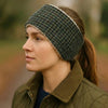 Autumn Houndstooth Ladies Harris Tweed Stirnband