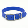 Electric Blue Wasserdichtes Biothane Hundehalsband mit Schnalle