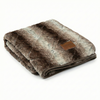 Luxury Brown Faux Fur Dog Blanket - Sofa Throw