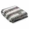 Luxury Grey Faux Fur Dog Blanket - Sofa Throw