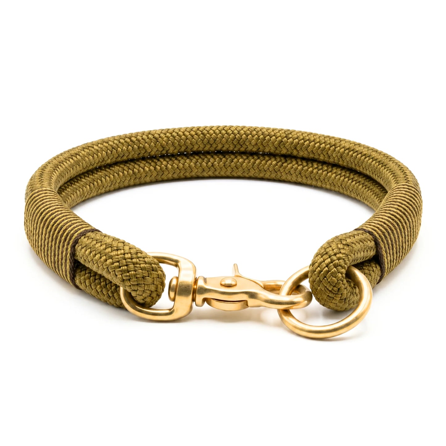 collared creatures golden treasure handmade rope dog collar