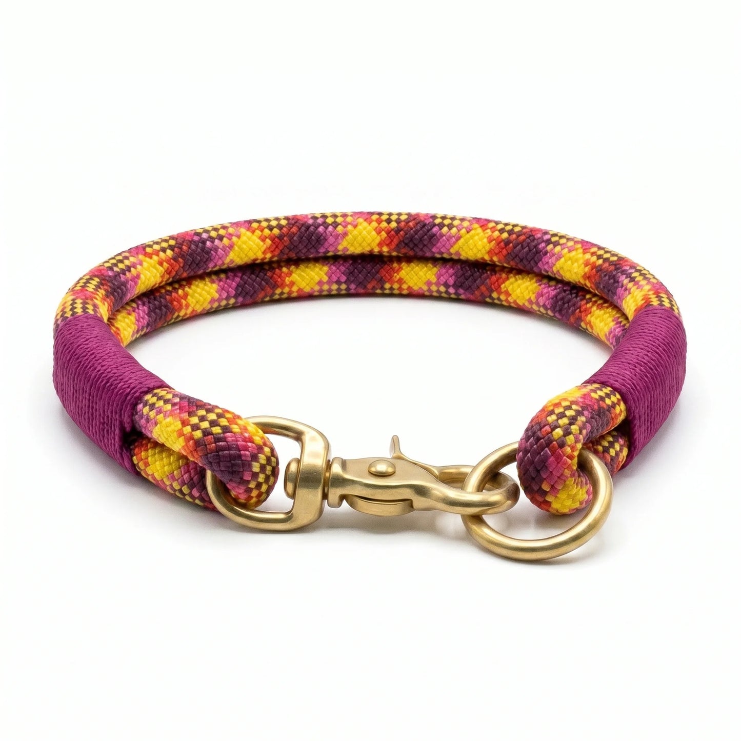 Feugo Handmade Rope Dog Collar with whipping