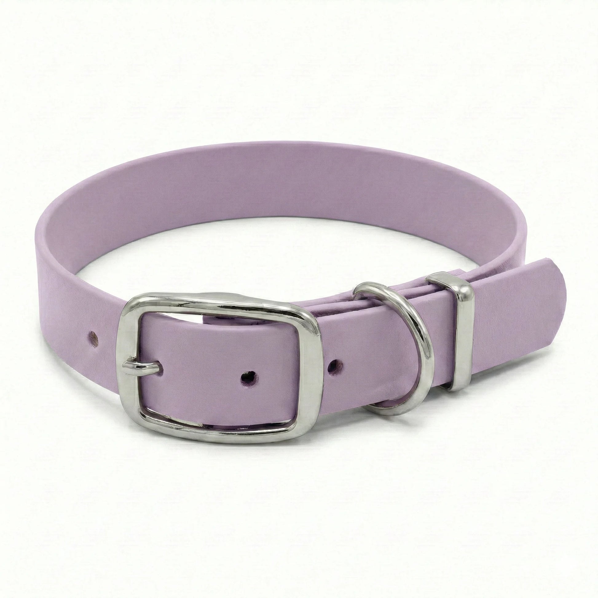 collared creatures biothane waterproof dog collar in pastel pink