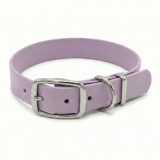 collared creatures biothane waterproof dog collar in pastel pink