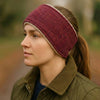 Raspberry & Coral Herringbone Ladies Harris Tweed Headband
