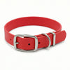 Red Waterproof Biothane Buckle Dog Collar