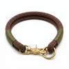 Chocolate Brown Handmade Rope Dog Collar with whipping
