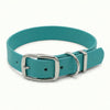 Teal Waterproof Biothane Buckle Dog Collar