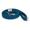 Teal Herringbone Luxus Harris Tweed Hundeleine