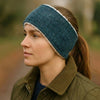 Teal mit einem Hauch von Blau Ladies Harris Tweed Stirnband