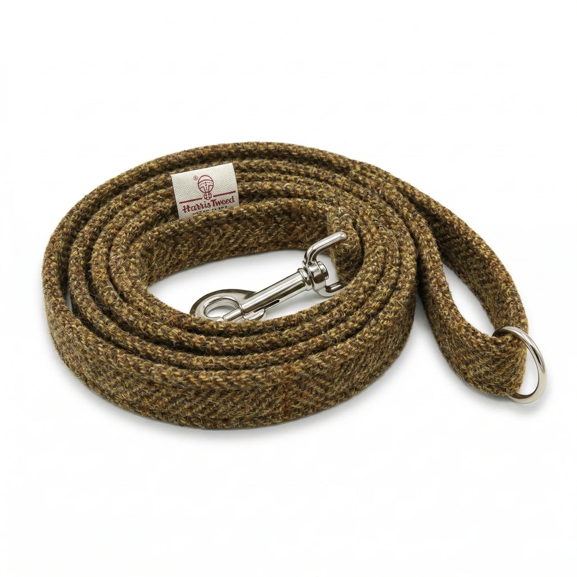 Totally Traditional Herringbone Luxury Harris Tweed Dog Lead Handmade by Collared Creatures