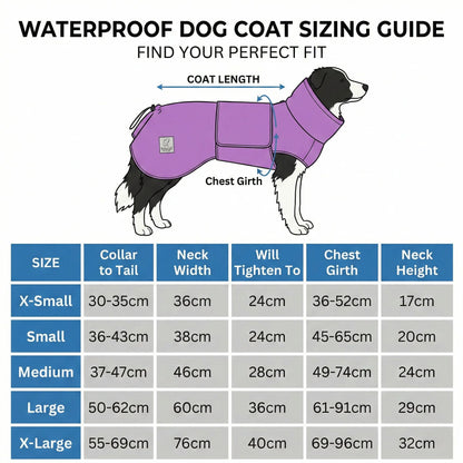 Teal Superior Waterproof Dog Coat
