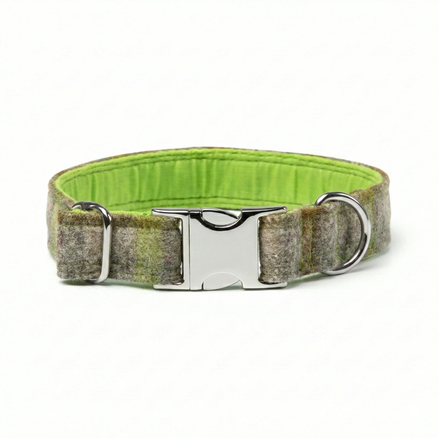 collared creatures abraham moon wool dog clasp collar in bibury lichen for dogs