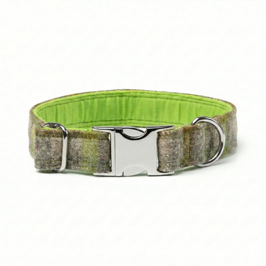 collared creatures abraham moon wool dog clasp collar in bibury lichen for dogs