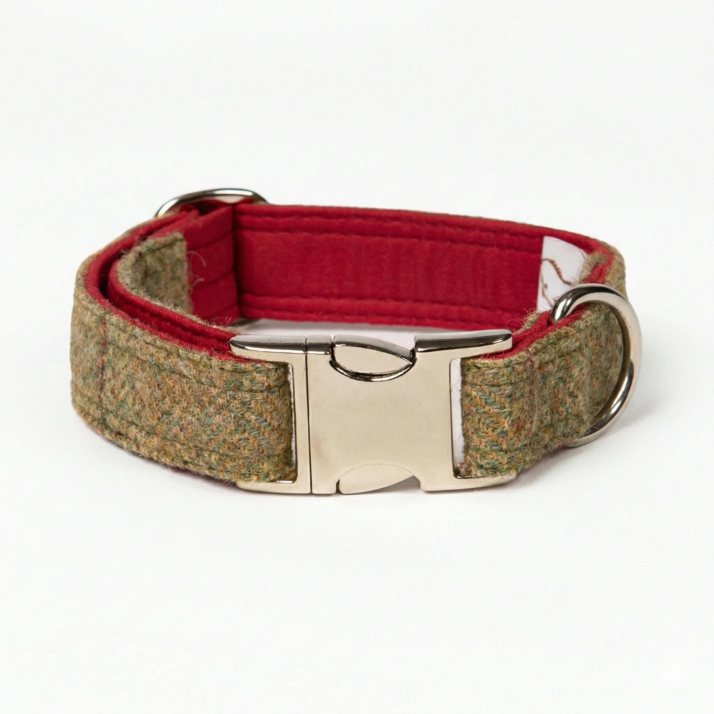 collared creatures yorkshire tweed wool dog clasp collar in yorkshire tweed for dogs